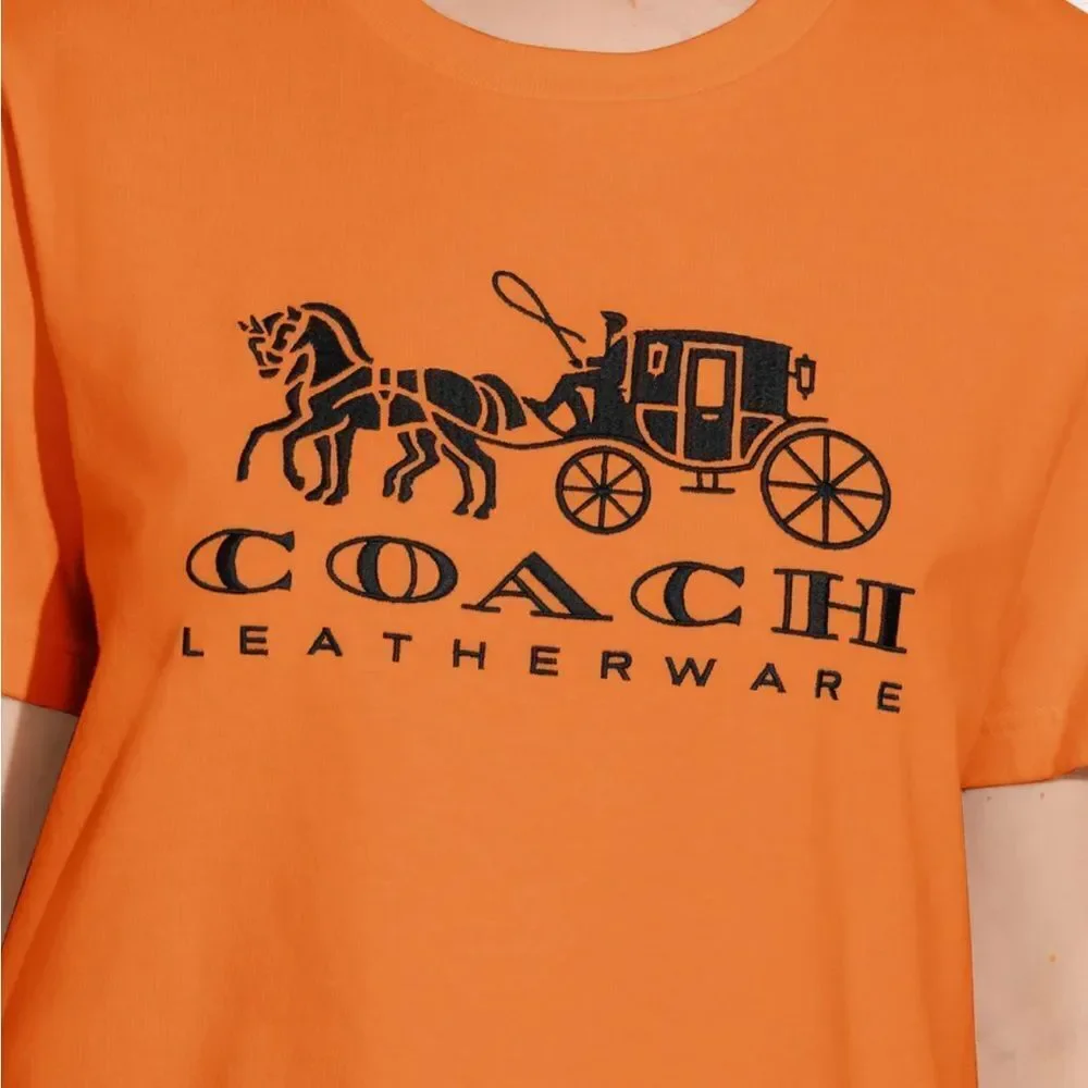 NWT Coach Horse And Carriage T Shirt In Organic Cotton size‎ XS